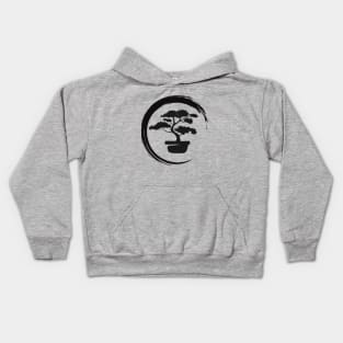 Brushed Bonsai circle Kids Hoodie